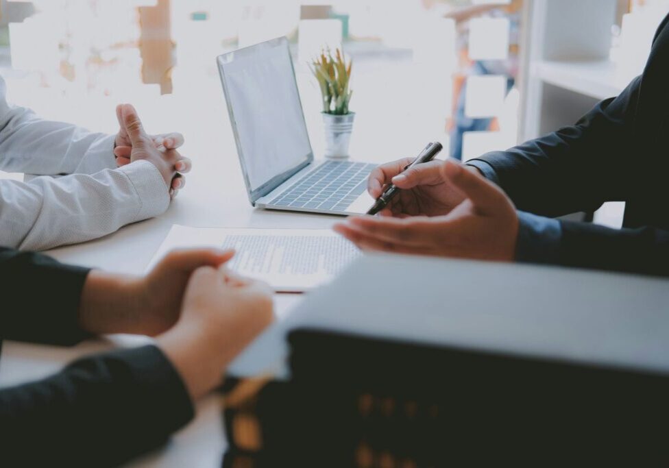 lawyer providing clients with insight